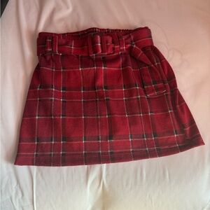 Abercrombie Kids Red Plaid Skirt